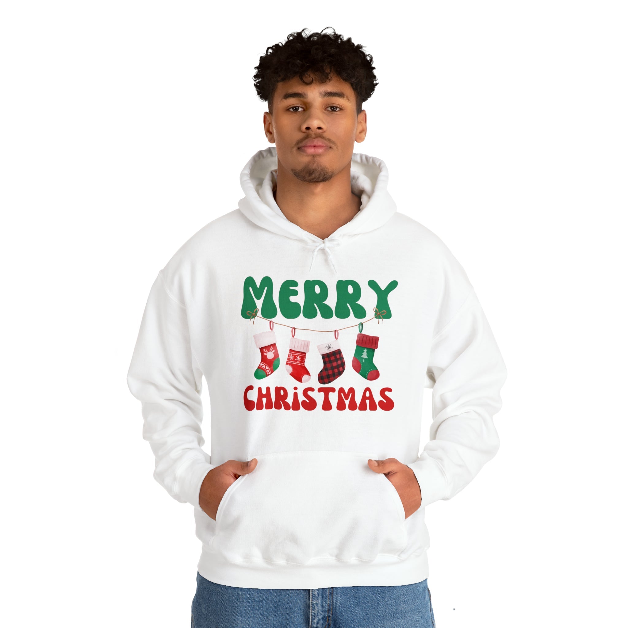 Merry Christmas Hoodies 2 Hooded Sweatshirt Gift for Her