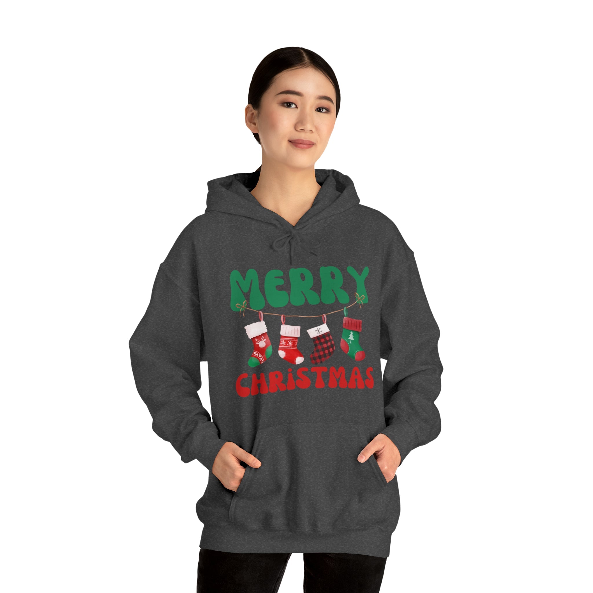 Merry Christmas Hoodies 2 Hooded Sweatshirt Gift for Her