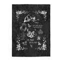 Alice in Wonderland Blanket #101 Black & White Series