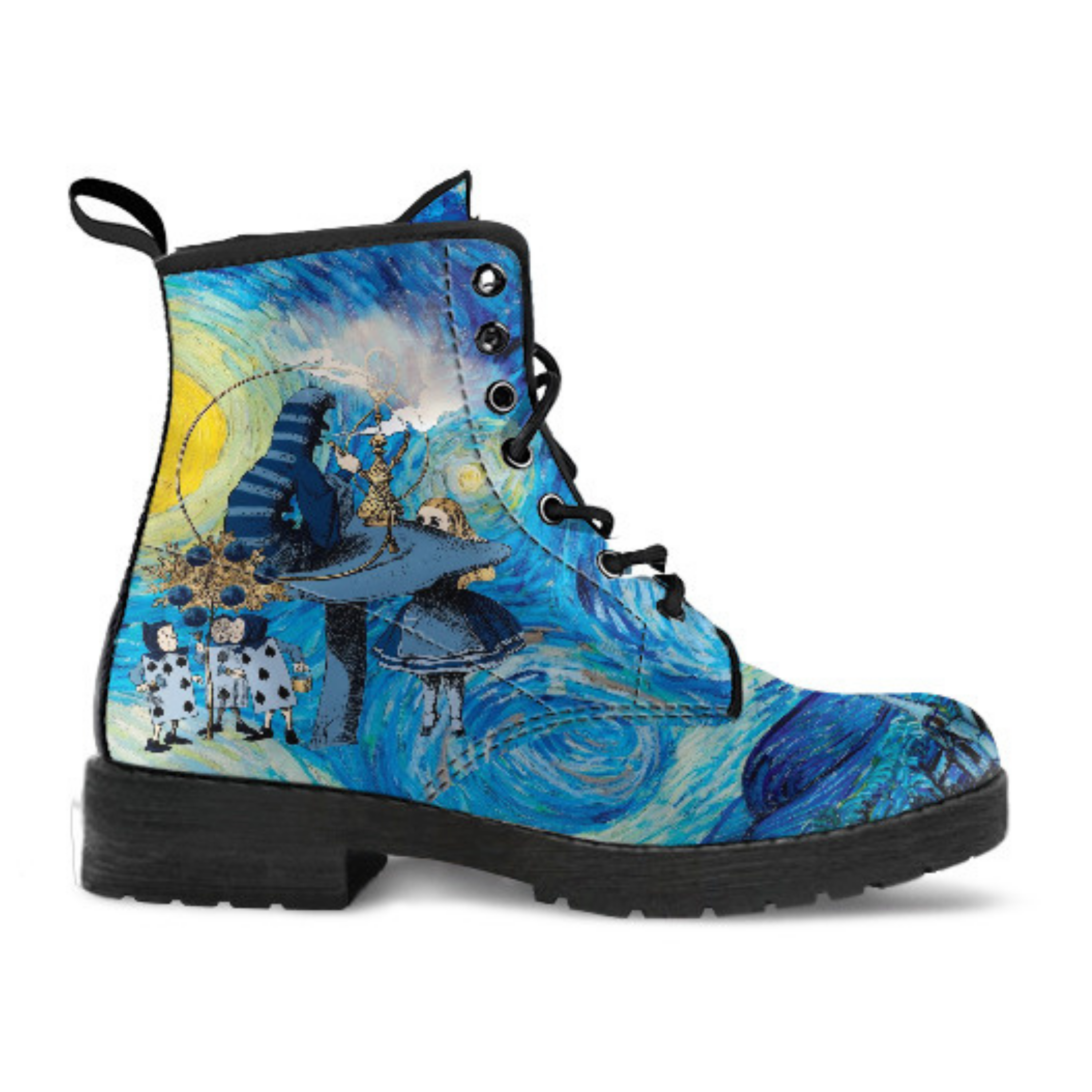 Alice in Wonderland Boots - Alice in Starry Night #102 Navy