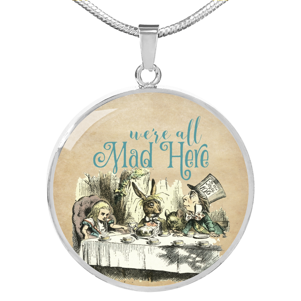 Alice in Wonderland Necklace - Circle Pendant #102 Vintage