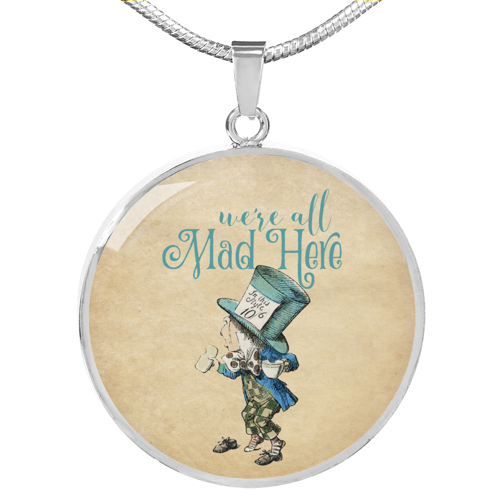 Alice in Wonderland Necklace - Circle Pendant #105 Vintage