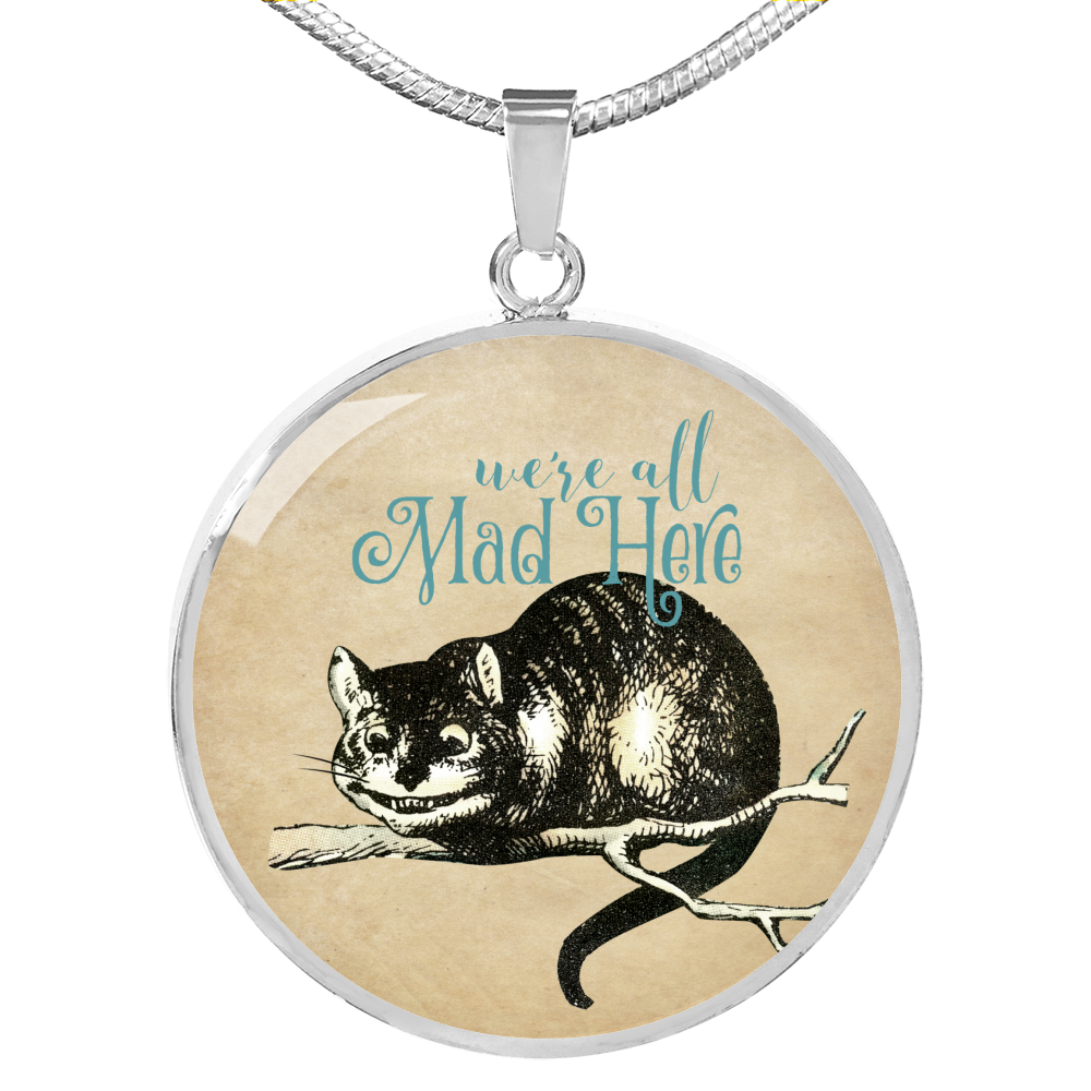 Alice in Wonderland Necklace - Circle Pendant #106 Vintage