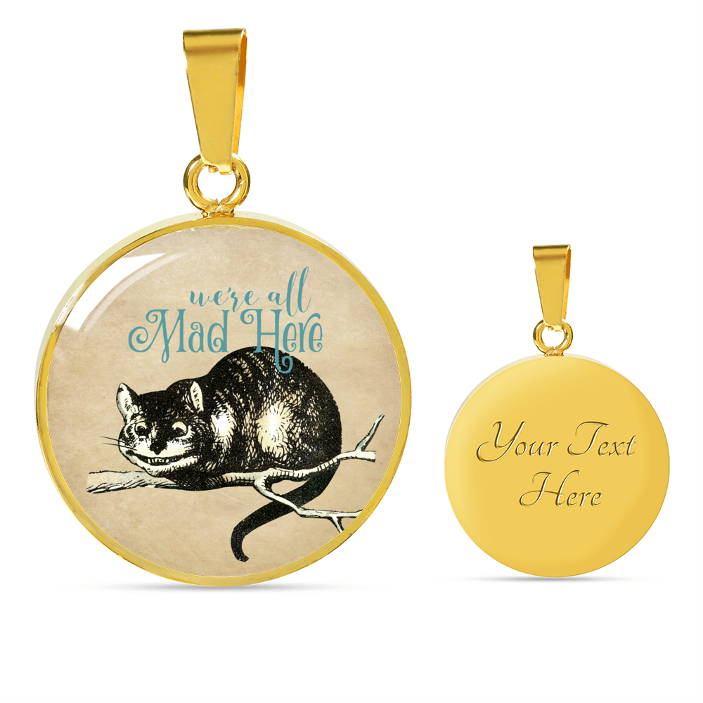 Alice in Wonderland Necklace - Circle Pendant #106 Vintage