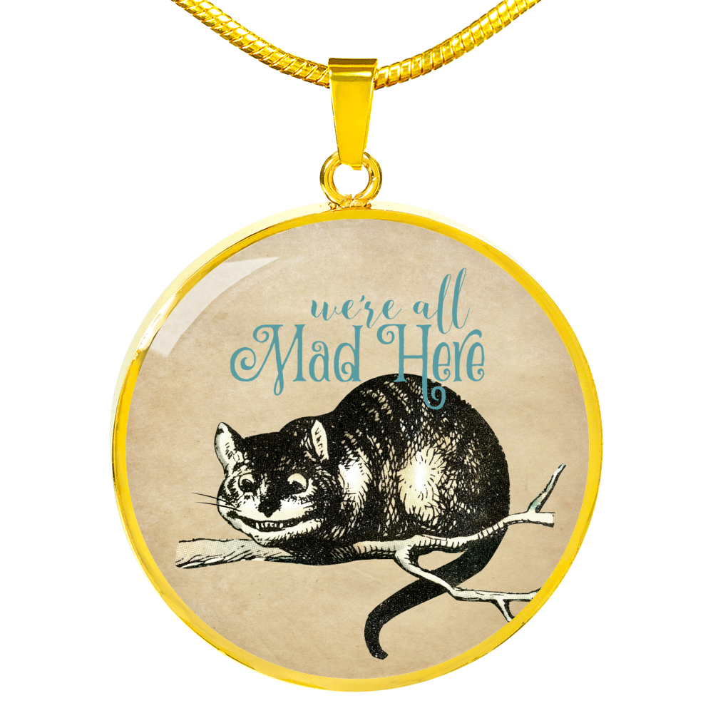 Alice in Wonderland Necklace - Circle Pendant #106 Vintage