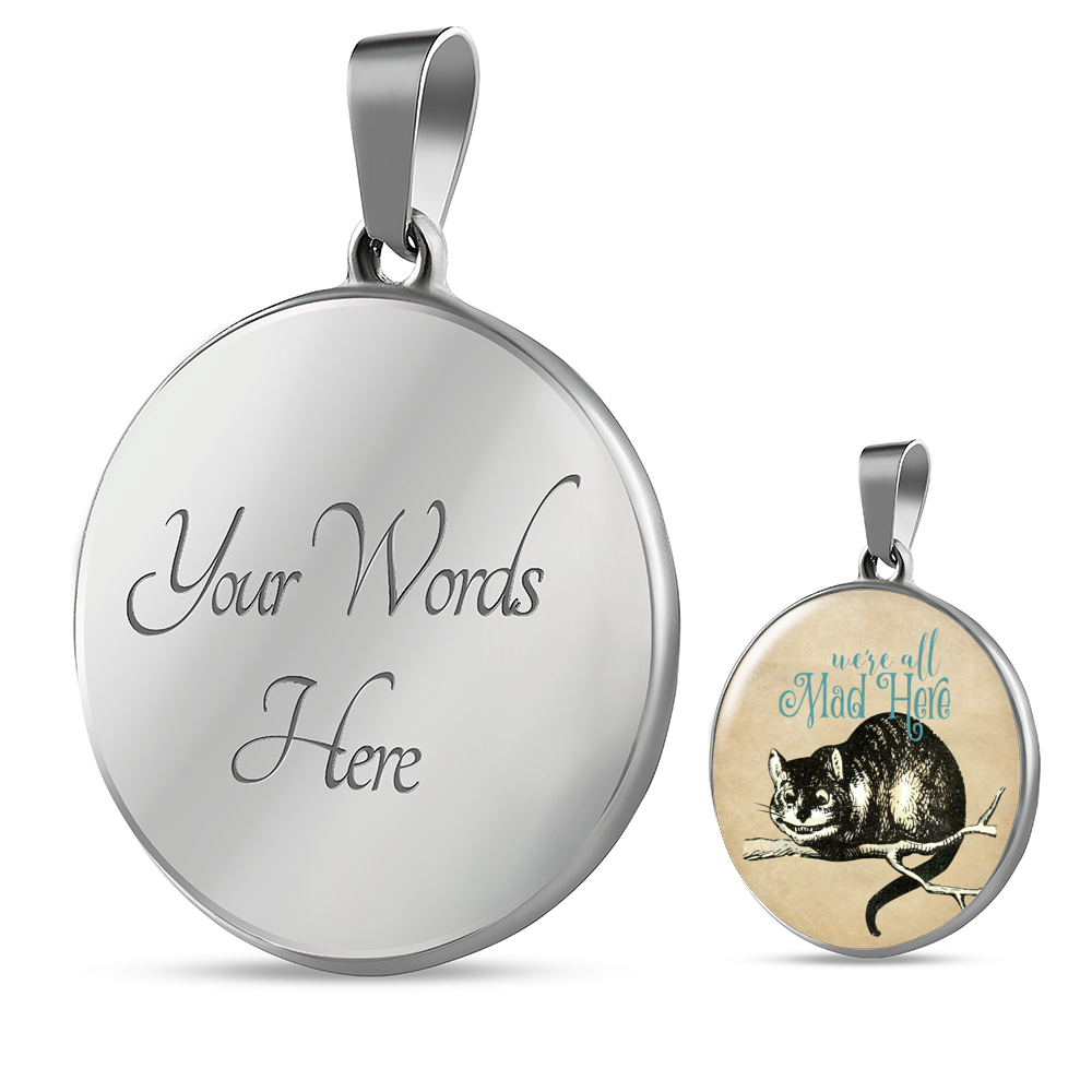 Alice in Wonderland Necklace - Circle Pendant #106 Vintage