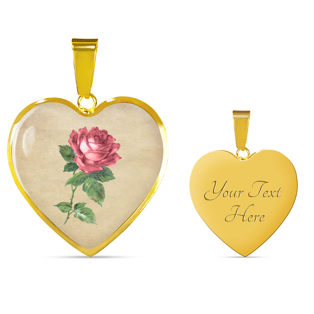 Alice in Wonderland Necklace - Heart Pendant #101 Vintage