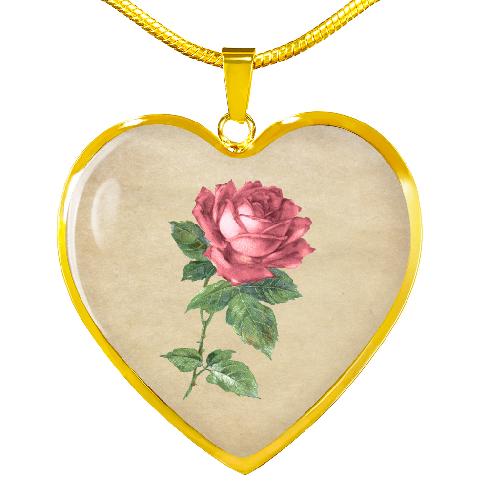 Alice in Wonderland Necklace - Heart Pendant #101 Vintage