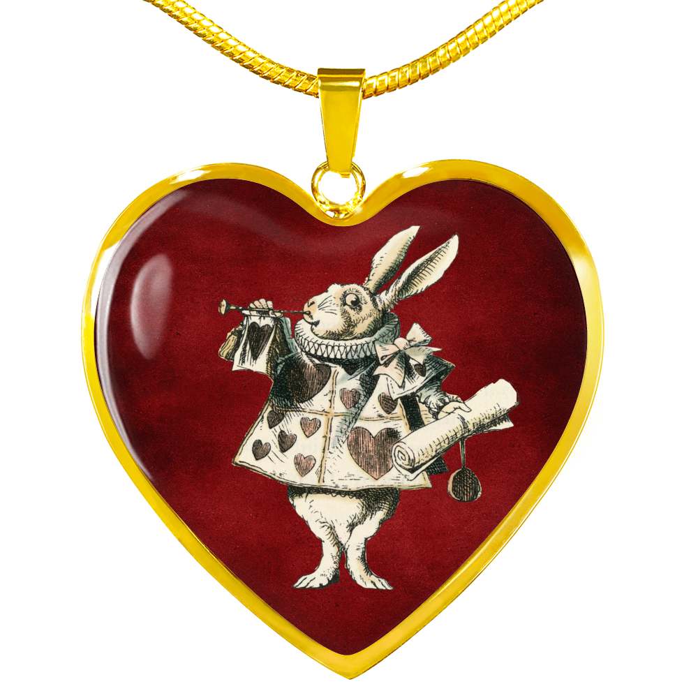 Alice in Wonderland Necklace - Heart Pendant #103 Vintage