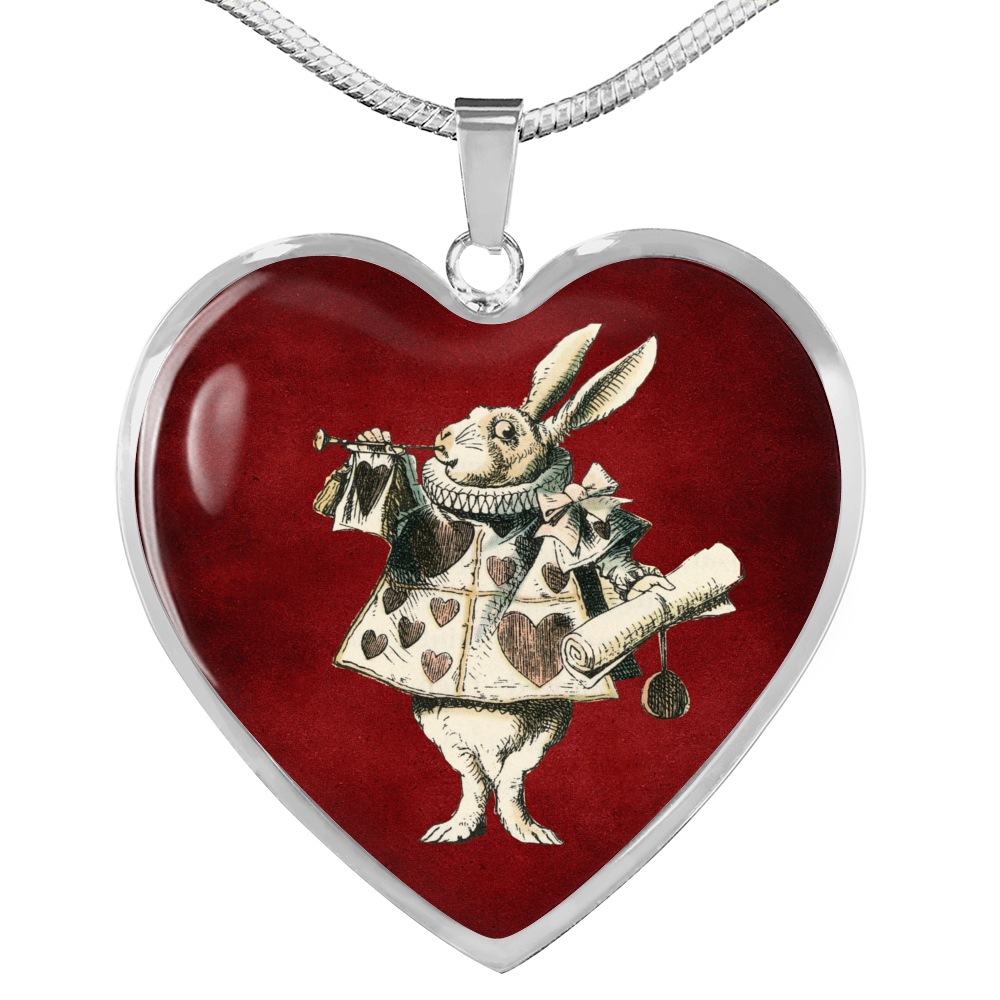 Alice in Wonderland Necklace - Heart Pendant #103 Vintage
