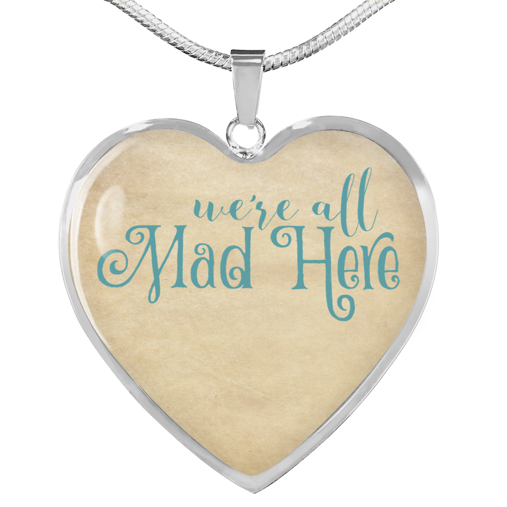 Alice in Wonderland Necklace - Heart Pendant #105 Vintage