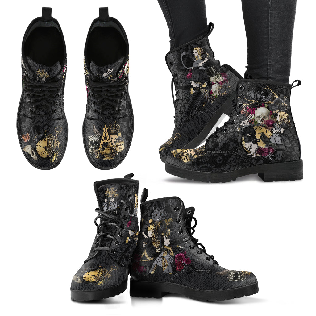 Combat Boots - Alice in Wonderland Gifts #101 Goth Series
