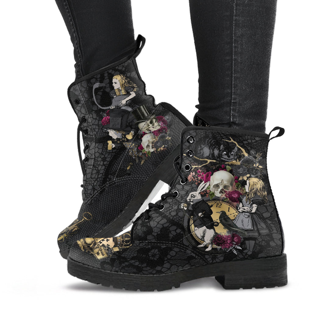 Combat Boots - Alice in Wonderland Gifts #101 Goth Series
