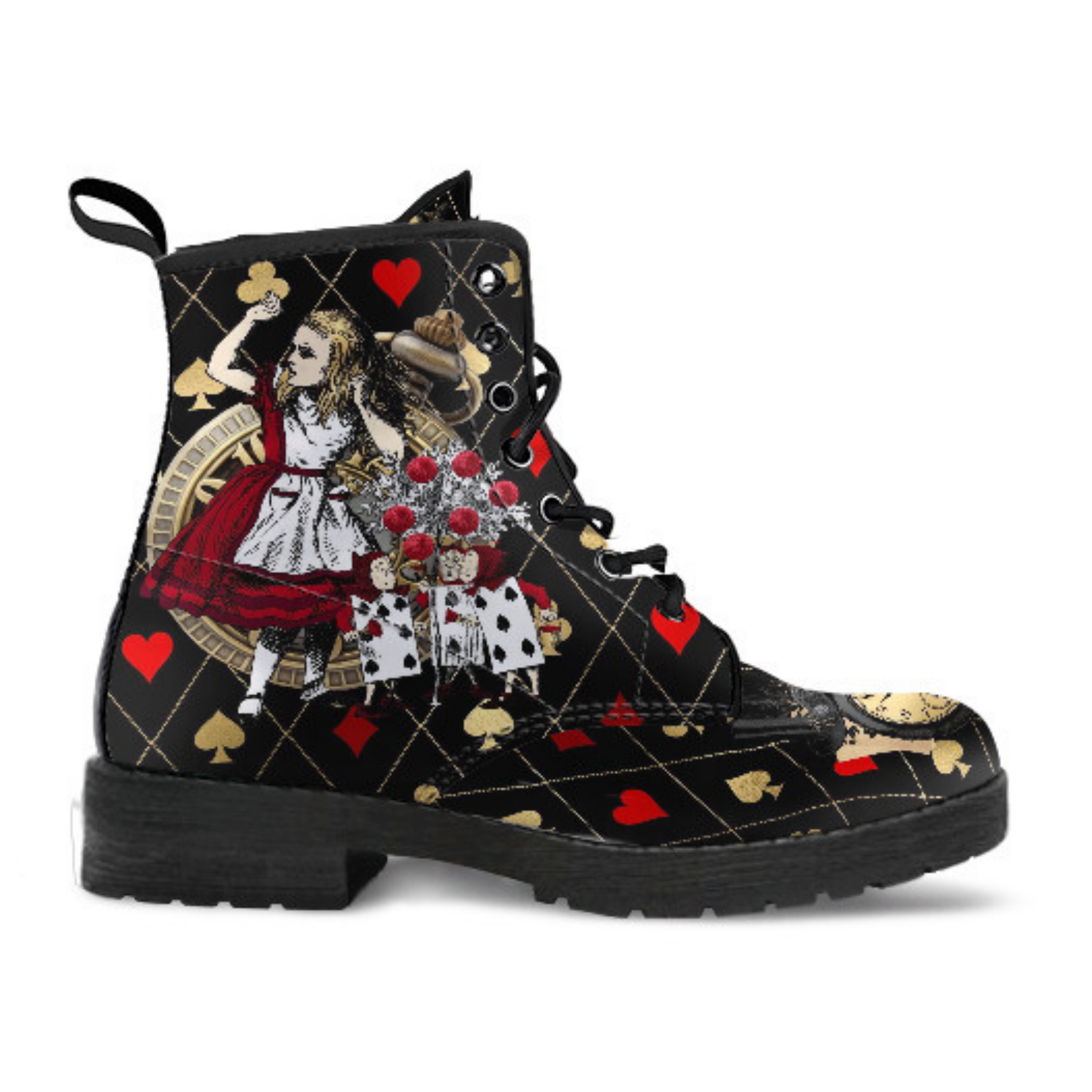Combat Boots - Alice in Wonderland Gifts #32 Red Series