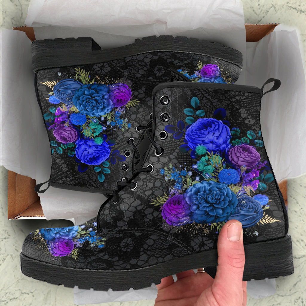 Combat Boots - Beautiful Flowers #101N | Cute Aesthetic