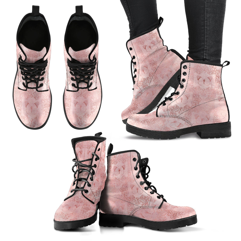 Combat Boots - Butterfly Shoes #111 Grunge Vintage Style