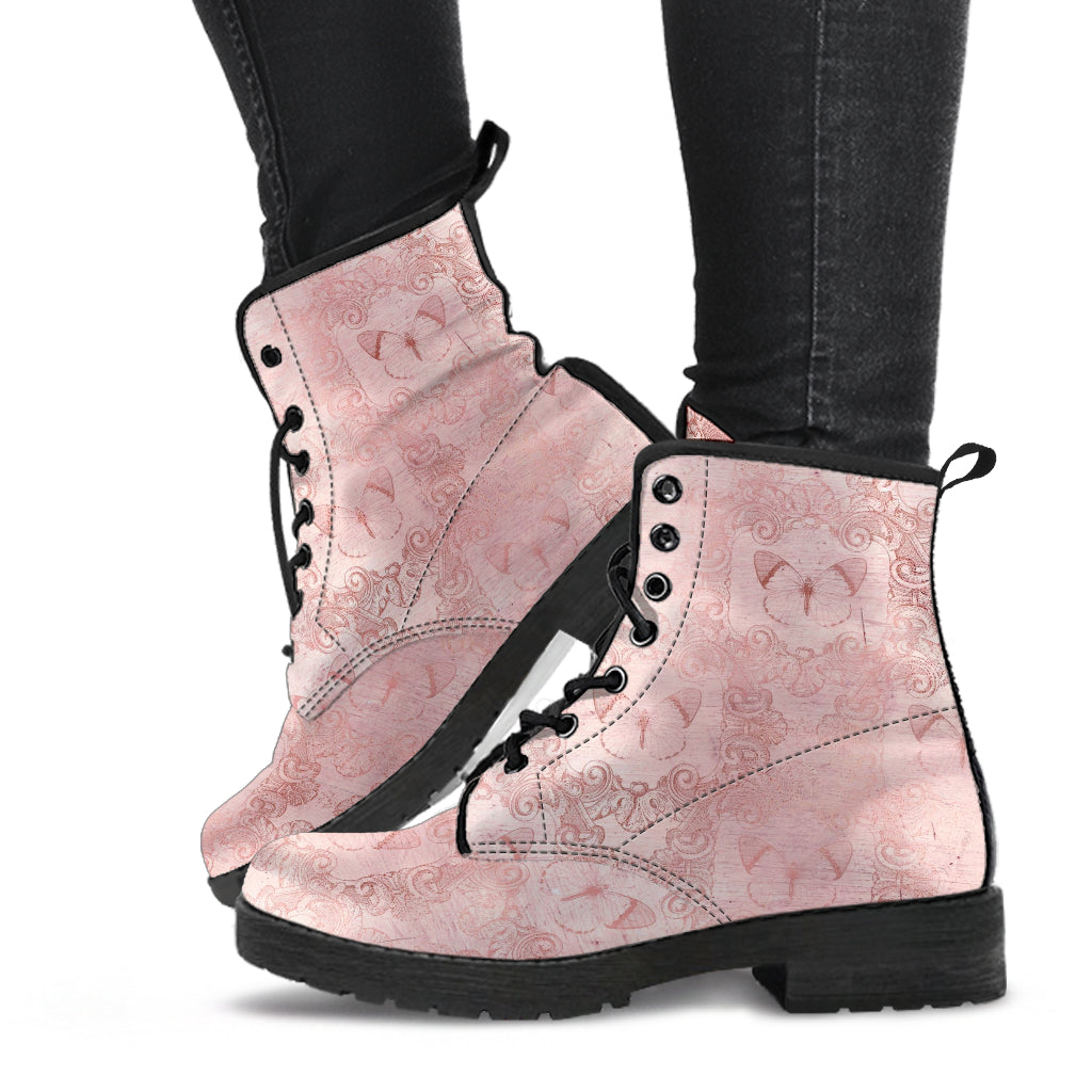 Combat Boots - Butterfly Shoes #111 Grunge Vintage Style