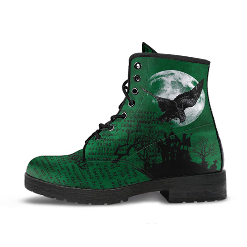 Combat Boots - Edgar Allan Poe Inspired #105 The Raven