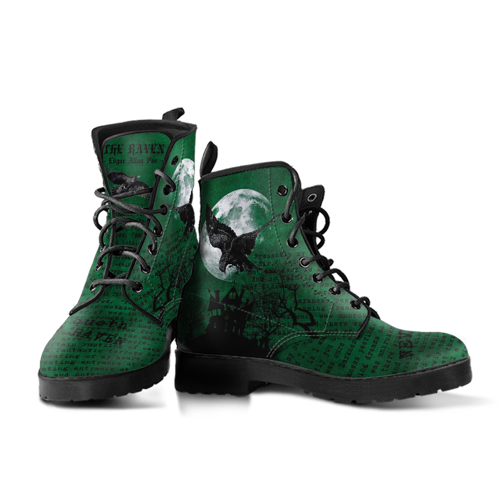 Combat Boots - Edgar Allan Poe Inspired #105 The Raven