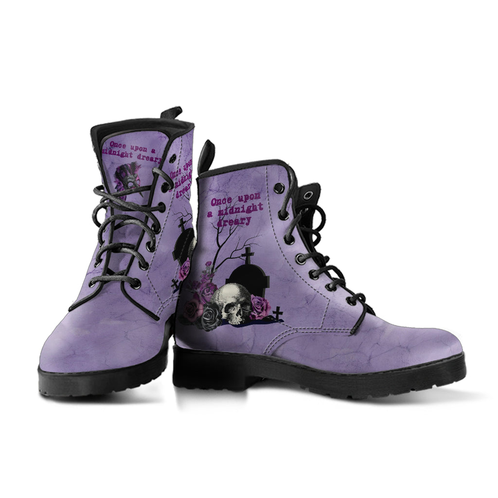 Combat Boots - Edgar Allan Poe Inspired #106 The Raven