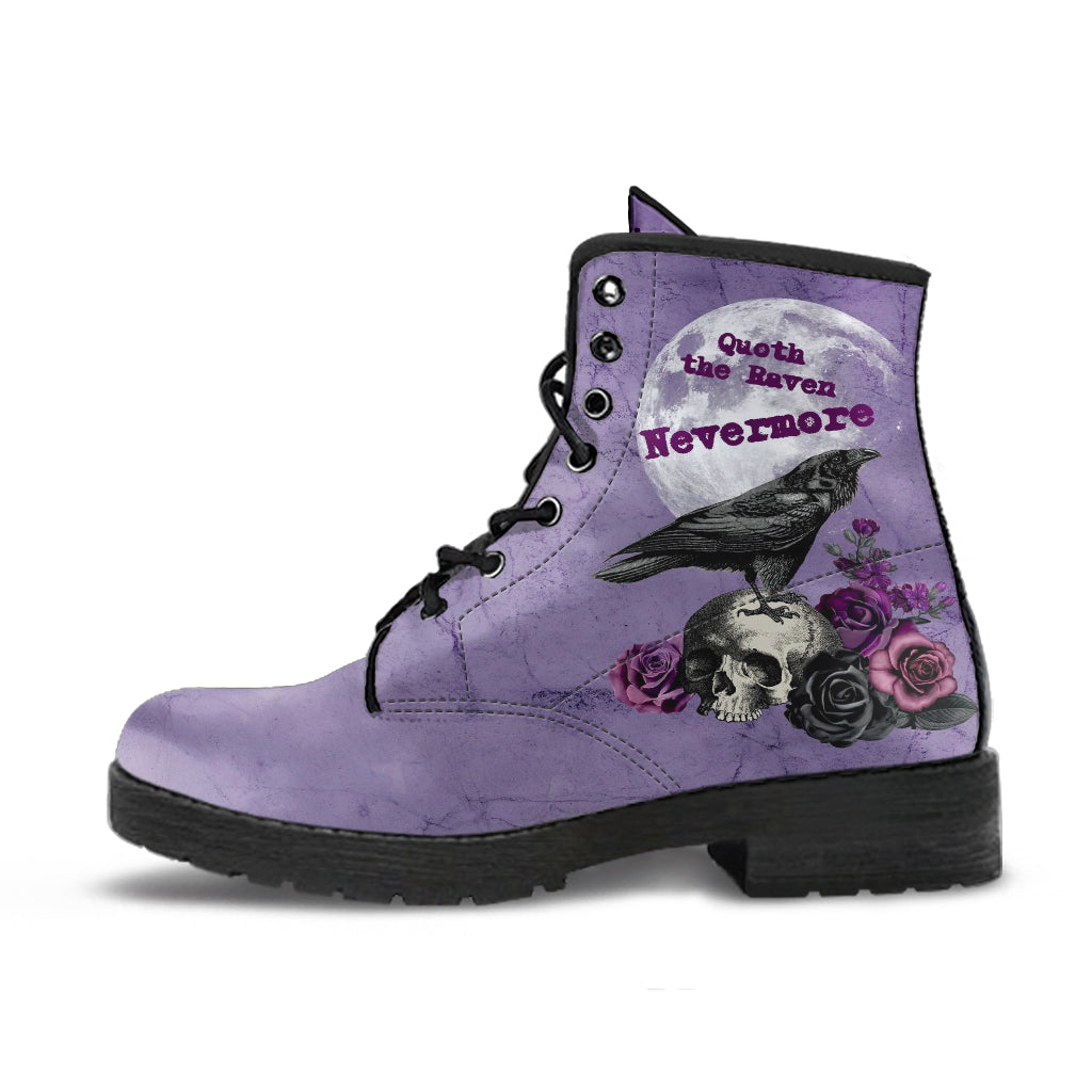 Combat Boots - Edgar Allan Poe Inspired #106 The Raven
