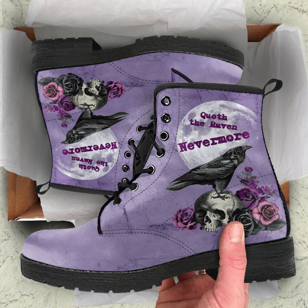 Combat Boots - Edgar Allan Poe Inspired #106 The Raven