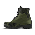 Combat Boots - Gothic Lace Print 109 Green | Custom Shoes