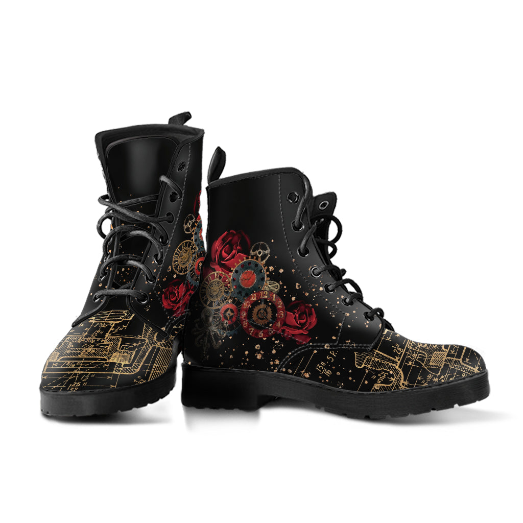 Combat Boots - Steampunk Inspired Design #110 Sci-fi