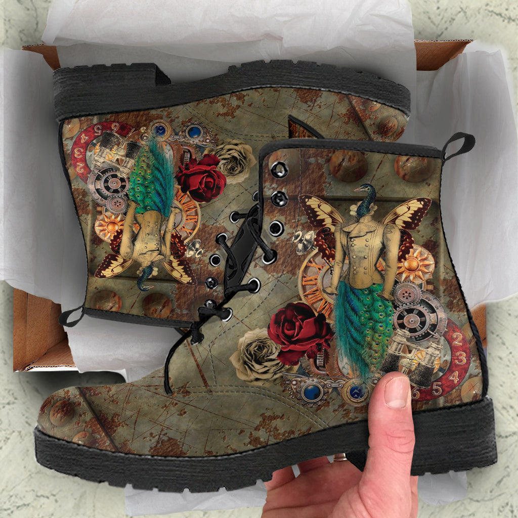 Combat Boots - Steampunk Inspired Design #113 Sci-fi