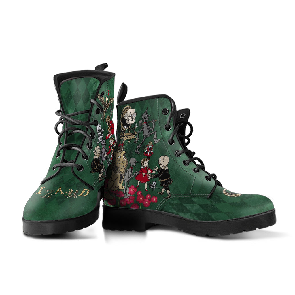 Combat Boots - The Wizard of Oz Gifts #102 Green | Women’s