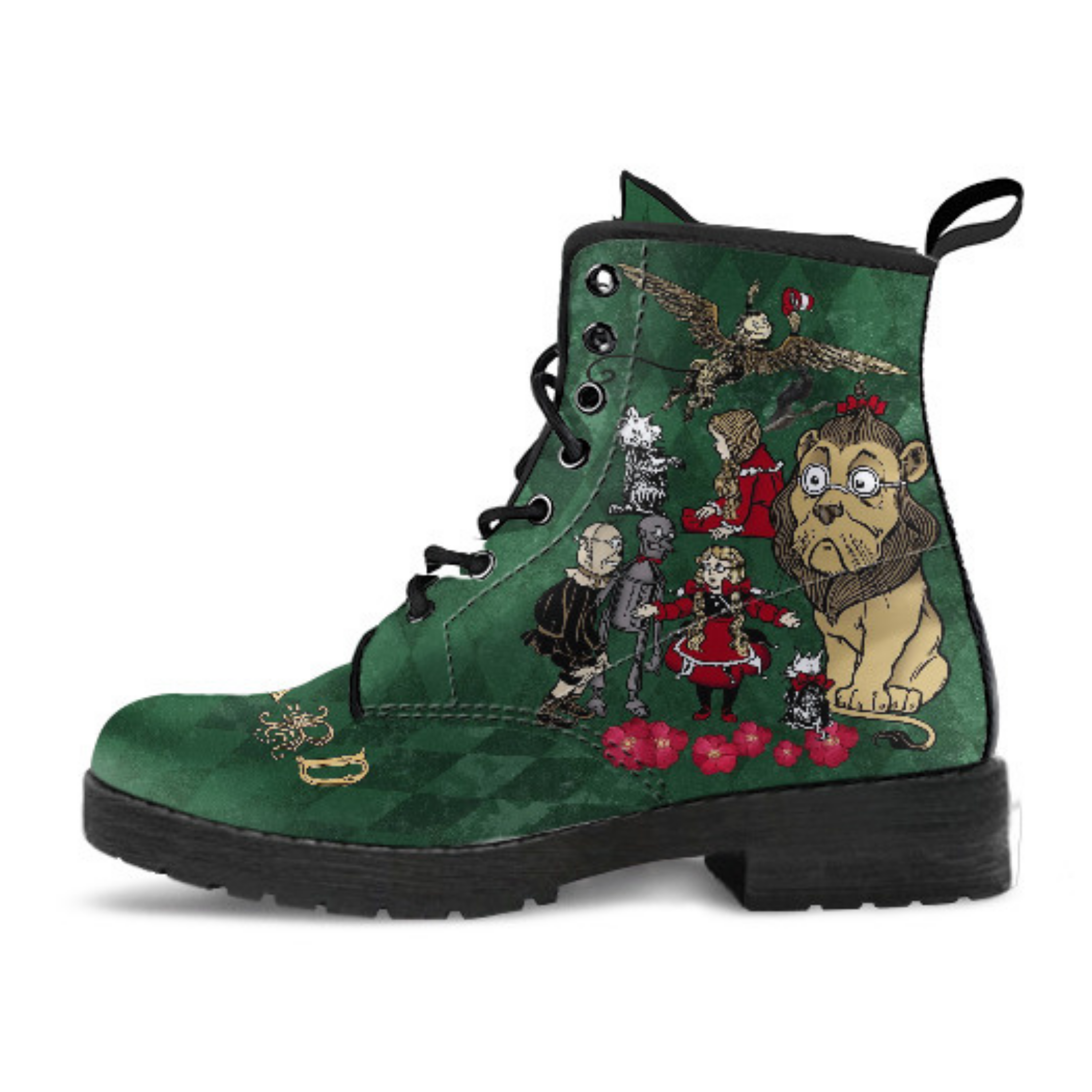 Combat Boots - The Wizard of Oz Gifts #102 Green | Women’s