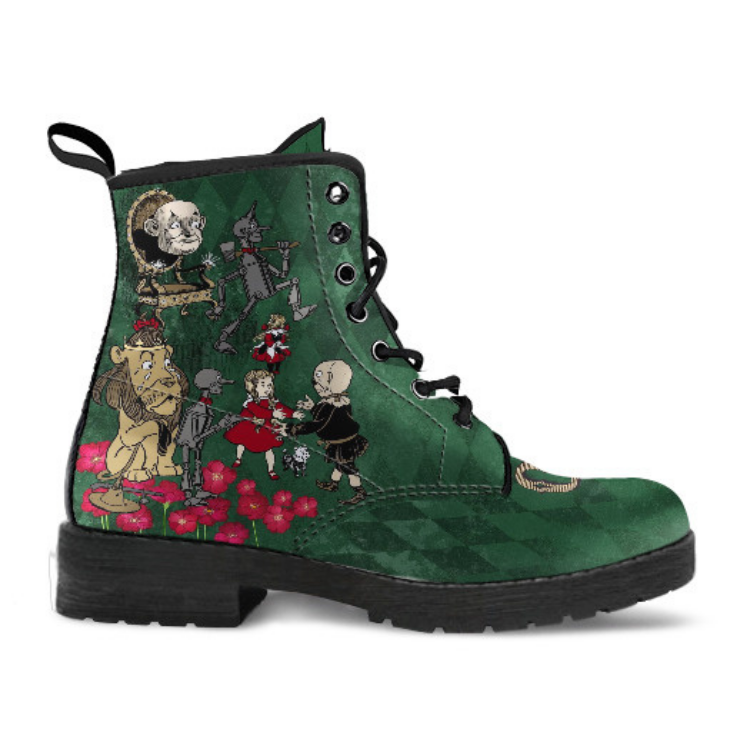 Combat Boots - The Wizard of Oz Gifts #102 Green | Women’s
