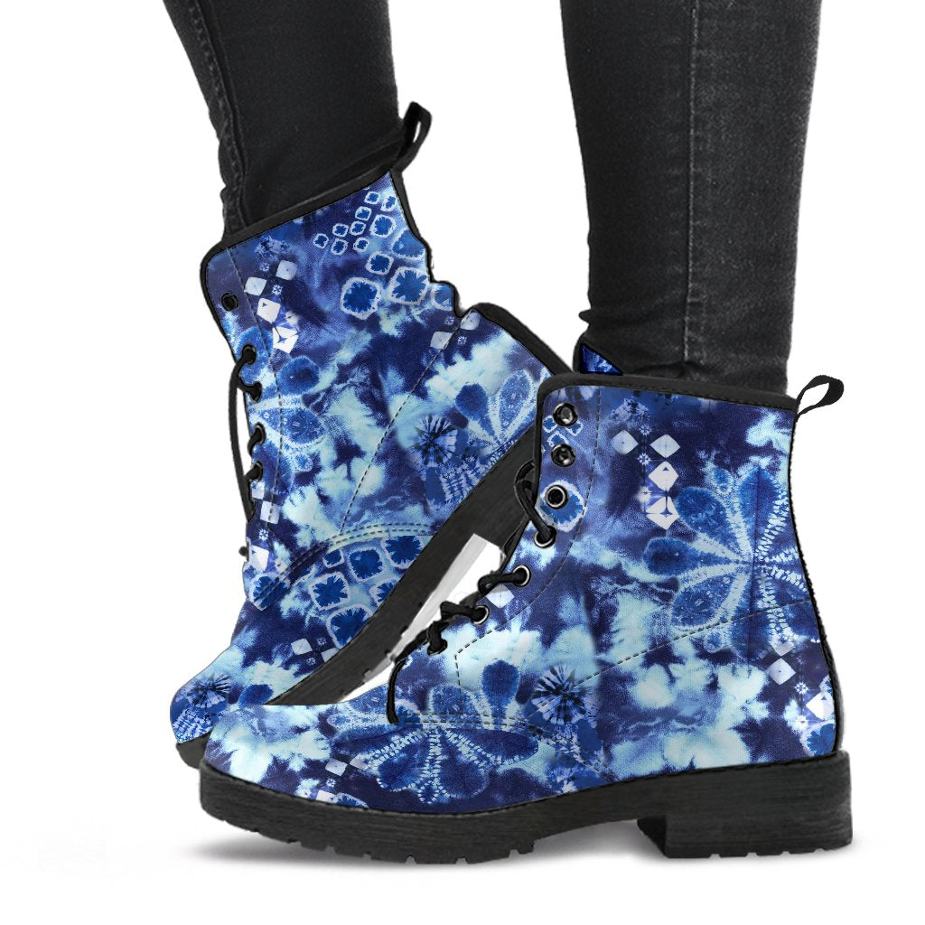 Combat Boots - Tie Dye Design #103 | Custom Shoes Vegan