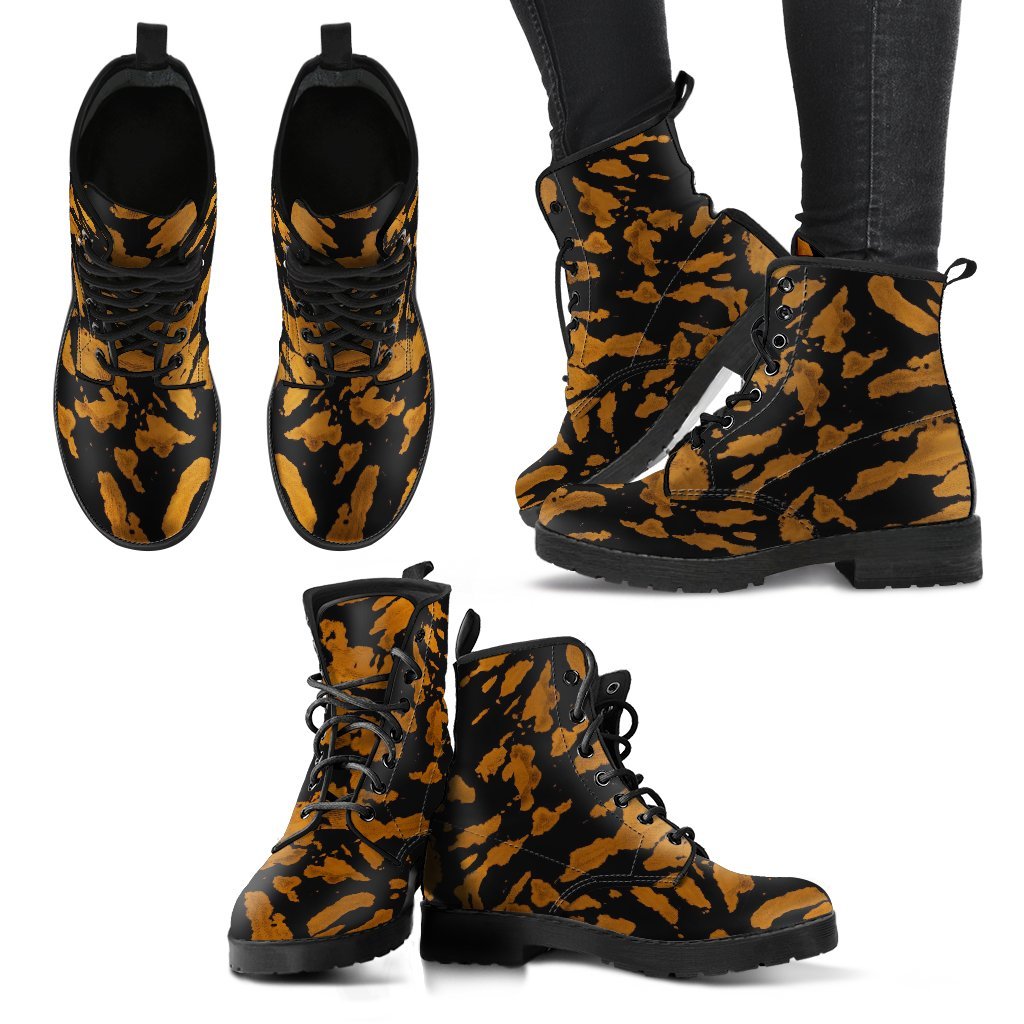 Combat Boots - Tie Dye Design #115 | Custom Shoes Vegan
