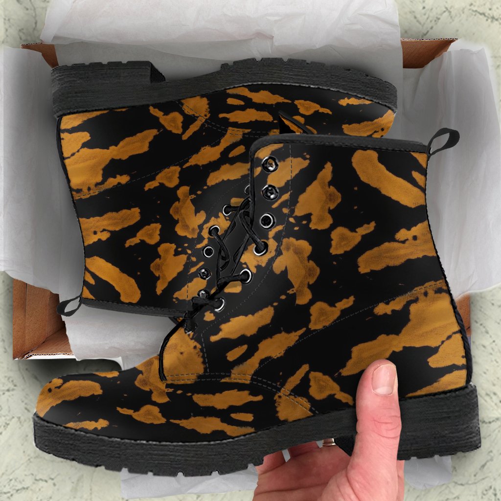 Combat Boots - Tie Dye Design #115 | Custom Shoes Vegan