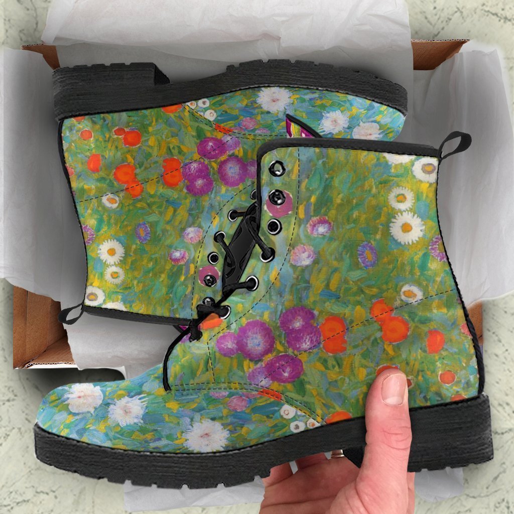 Combat Boots - Vintage Art | Gustav Klimt: Bauerngarten