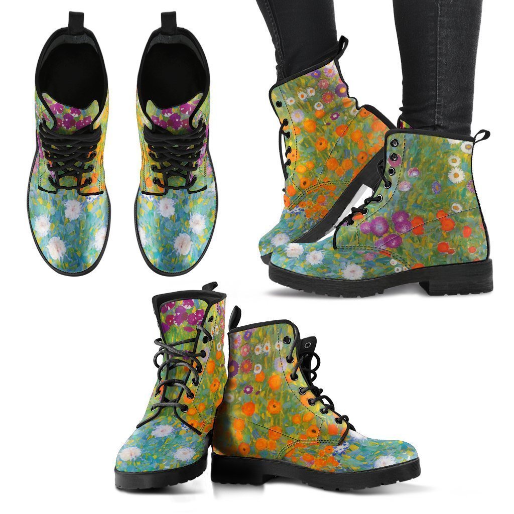Combat Boots - Vintage Art | Gustav Klimt: Bauerngarten