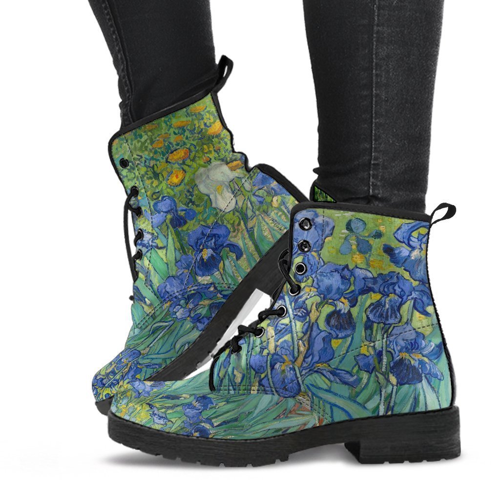 Combat Boots - Vintage Art | Vincent van Gogh: Irises