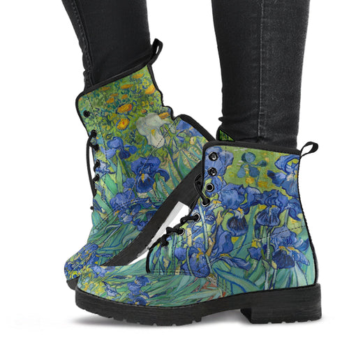 Combat Boots - Vintage Art | Vincent van Gogh: Irises