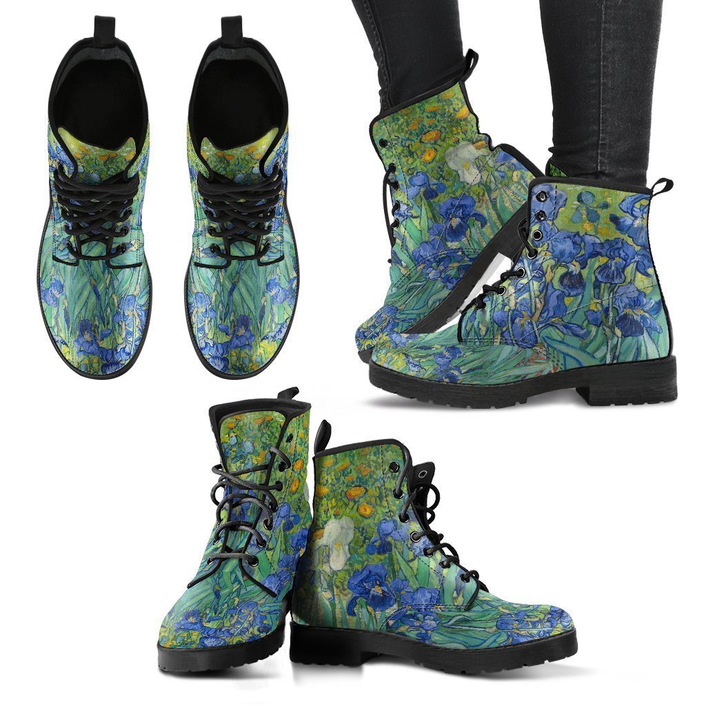 Combat Boots - Vintage Art | Vincent van Gogh: Irises