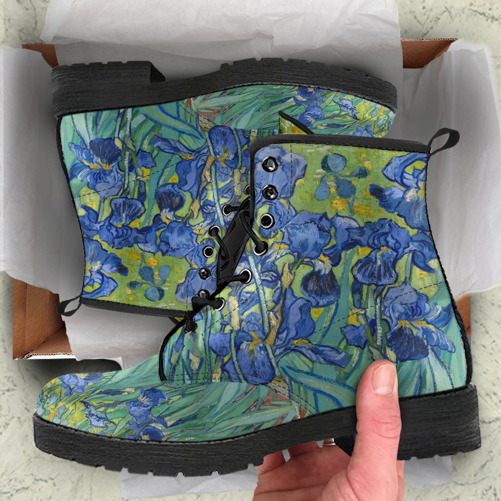 Combat Boots - Vintage Art | Vincent van Gogh: Irises