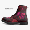 combat boots beautiful flowers boots