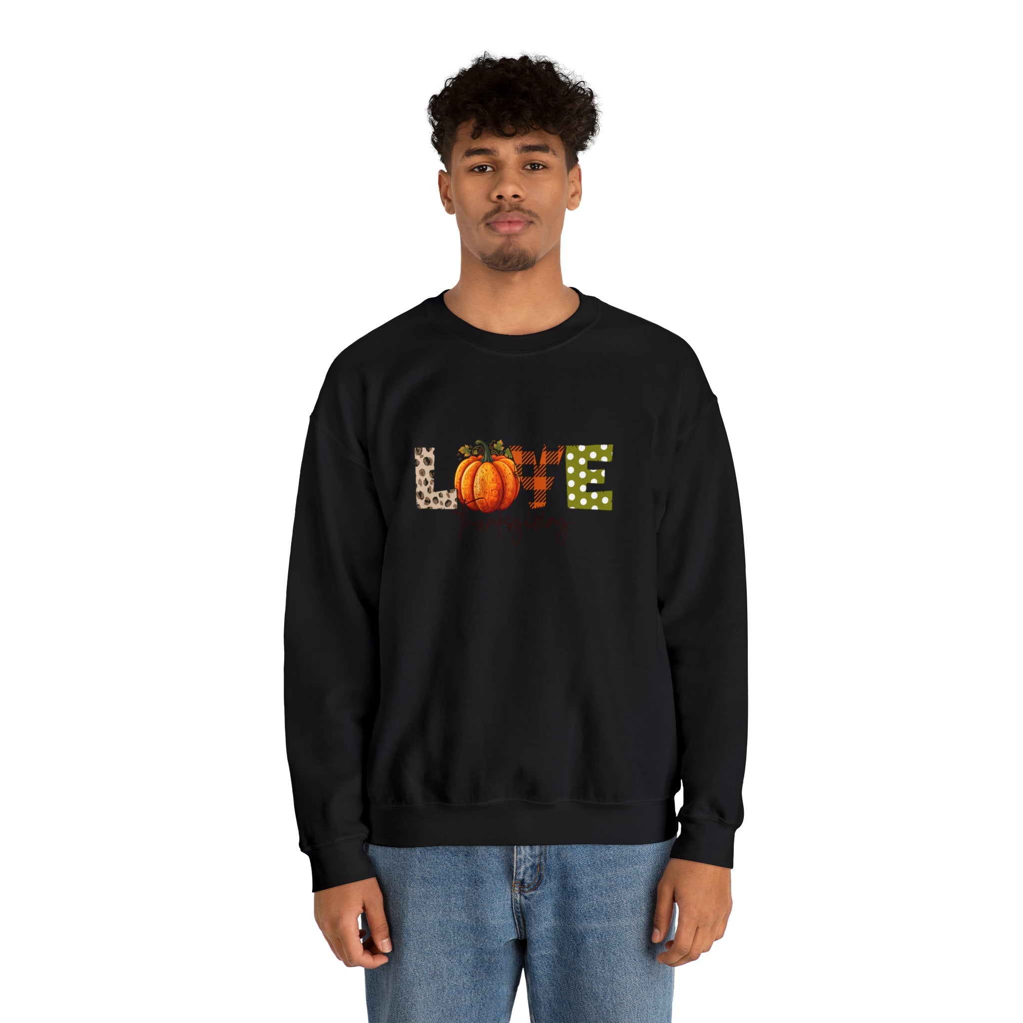 Crewnecked Sweatshirt Fall Love Pumpkin Sweatshirt 3