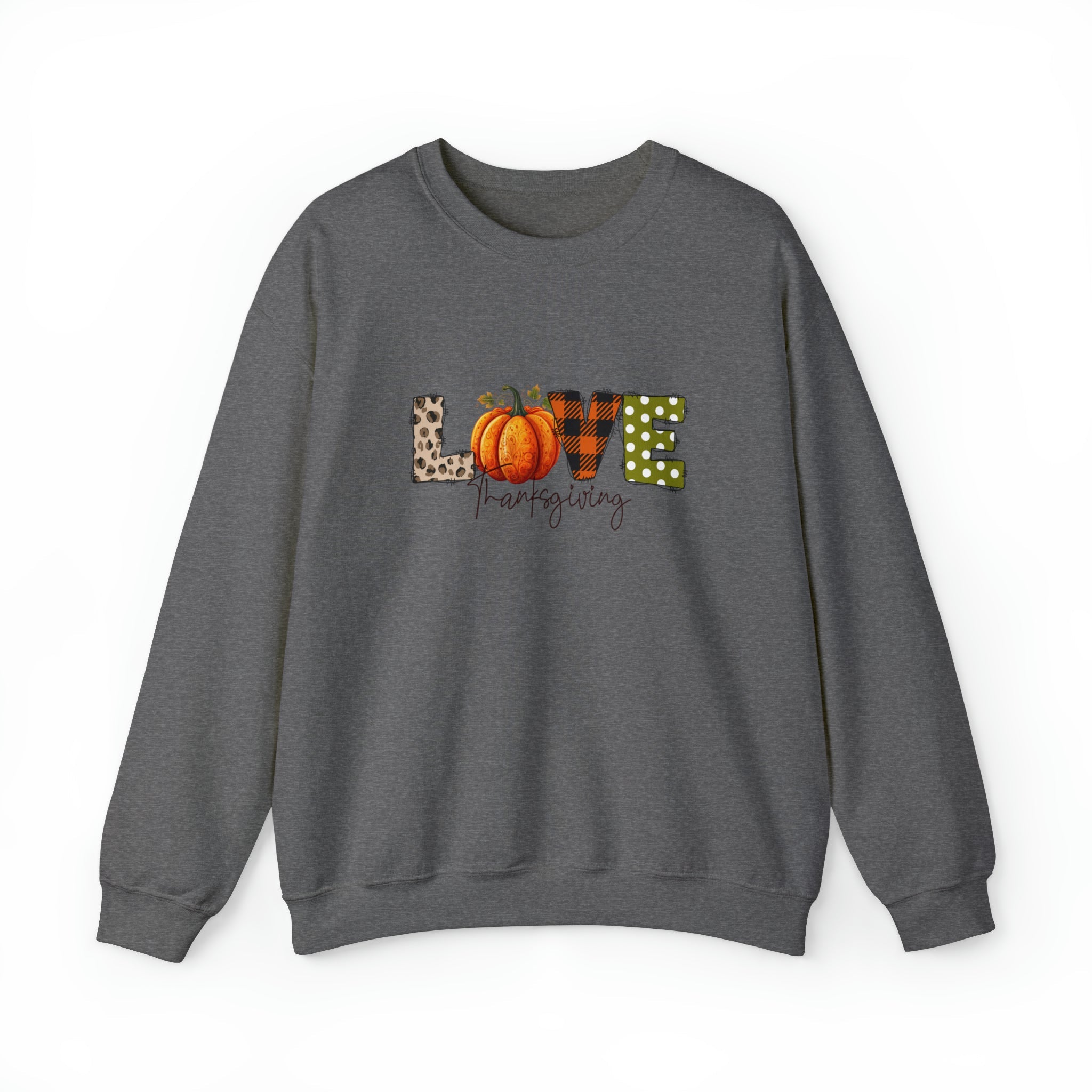 Crewnecked Sweatshirt Fall Love Pumpkin Sweatshirt 3