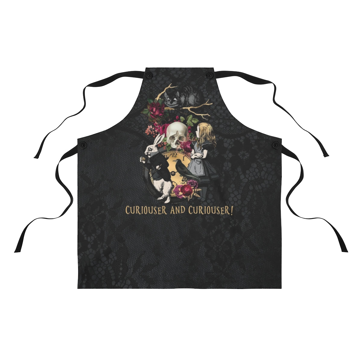 Custom Apron - Alice in Wonderland Gifts #101 Goth Series