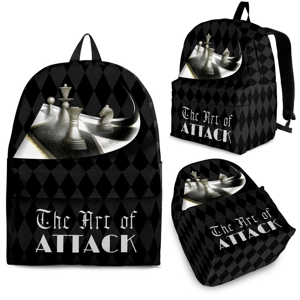 Custom Backpack - Chess Set Design #104 The Art of Attack