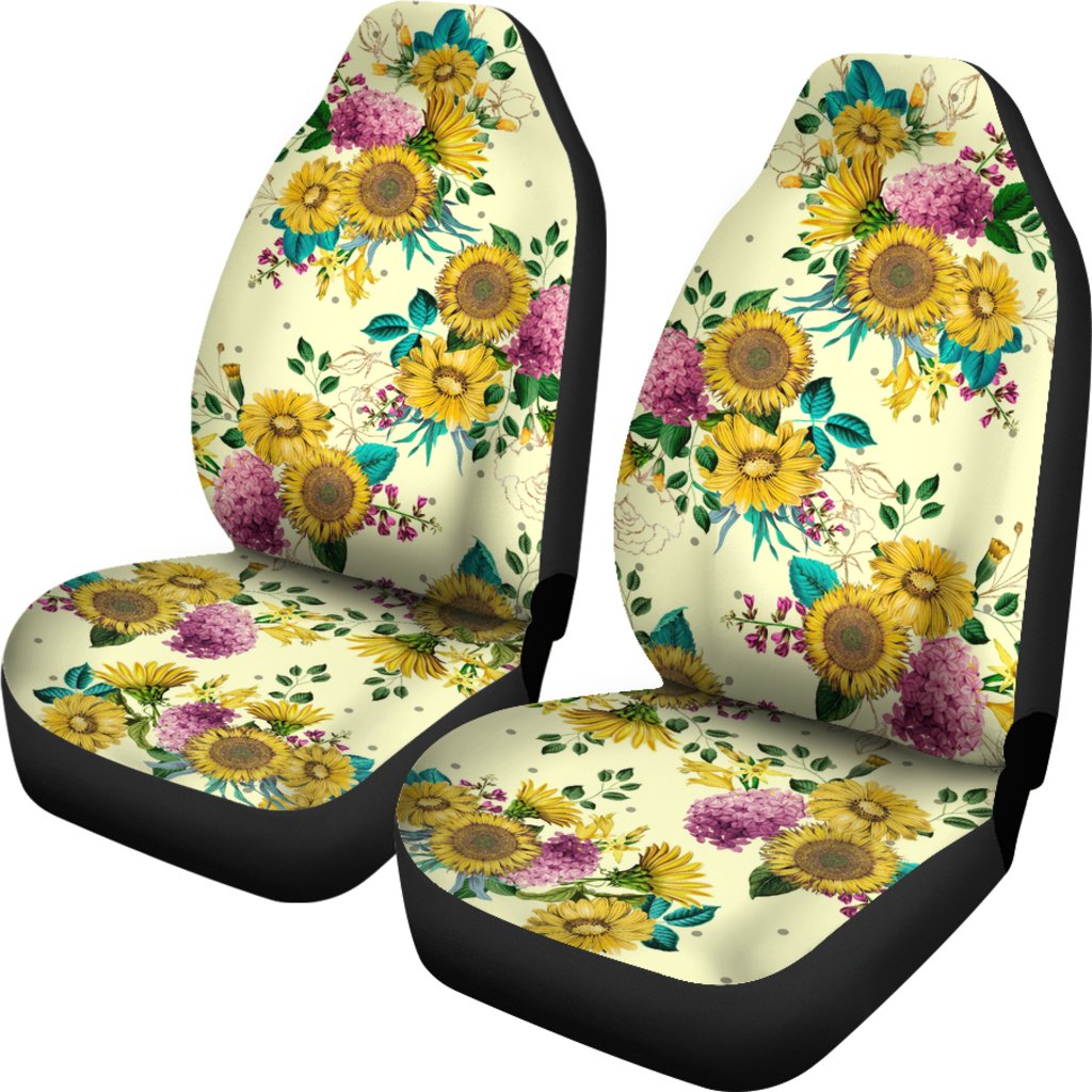 Custom Car Seat Covers - Sunflowers #102 | Sunflower Car