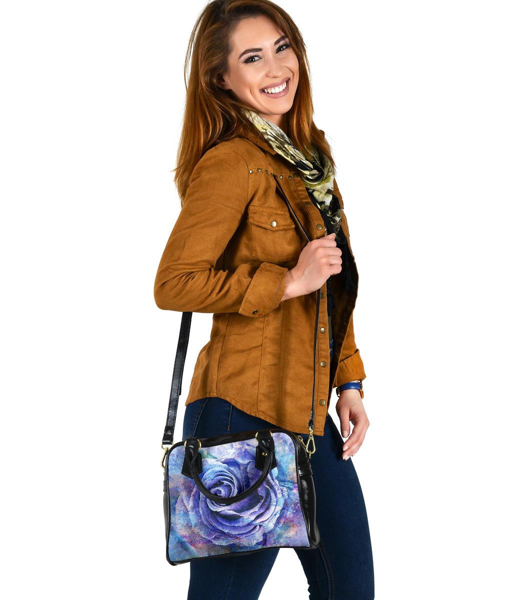 Custom Shoulder Bag - Beautiful Purple Roses | Custom Bag
