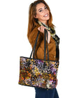 Custom Tote Bag (Vegan Leather) - Distressed Animal Print