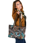 Custom Tote Bag (Vegan Leather) - Distressed Animal Print